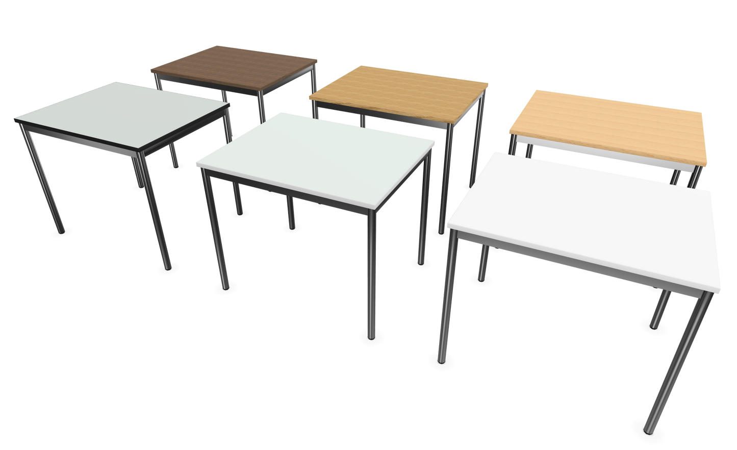 Dietiker Atos I Besprechungstisch - HPL Platte - Silver Grey