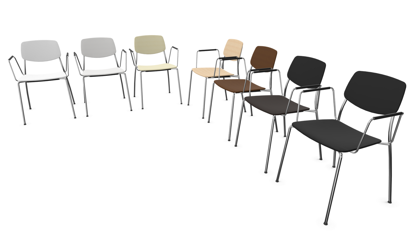 Dietiker Felber C14 Stuhl - Holz verleimt und geformt - D 316 Buche schwarz