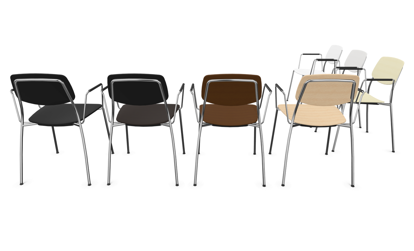 Dietiker Felber C14 Stuhl - Holz verleimt und geformt - D 314 weiss