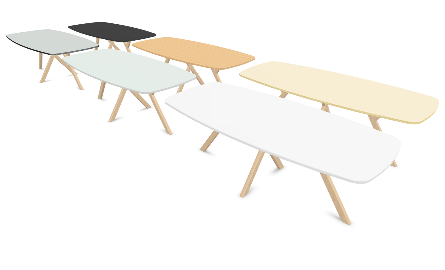 Dietiker Felber T14 Sitzungstisch - HPL Platte - Alaska Birch