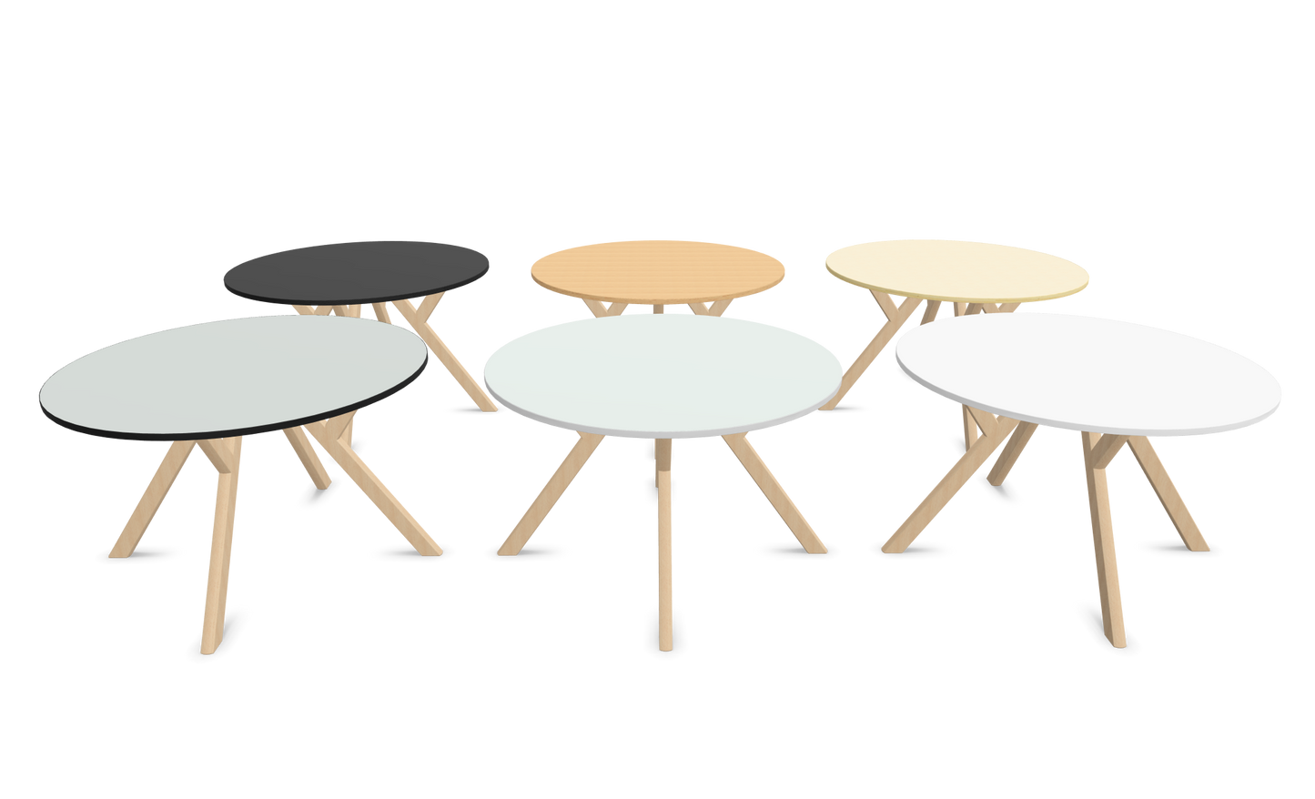 Dietiker Felber T14 Sitzungstisch - HPL Platte - Global Beech