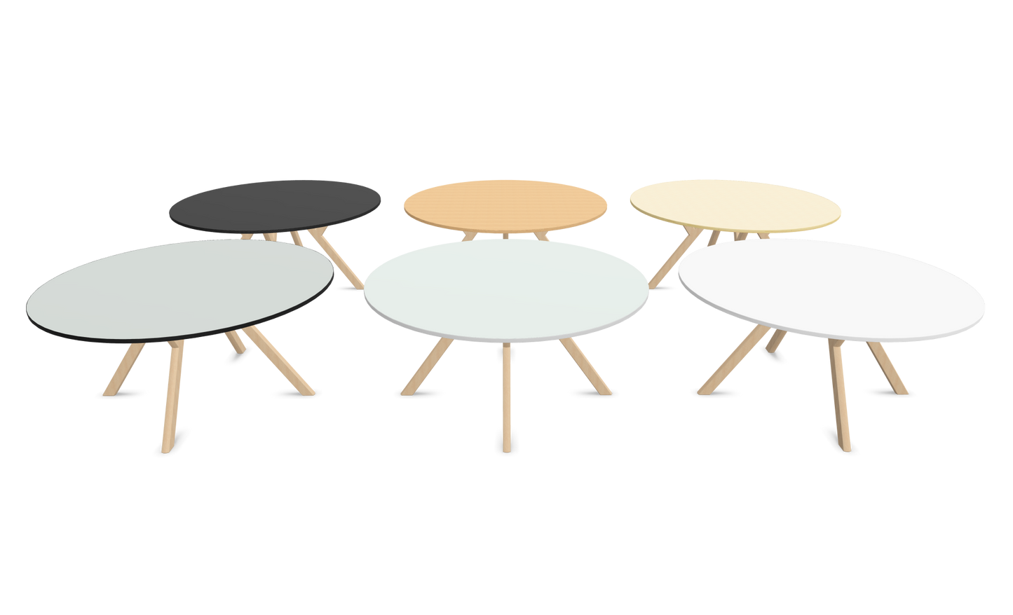 Dietiker Felber T14 Sitzungstisch - HPL Platte - Global Beech
