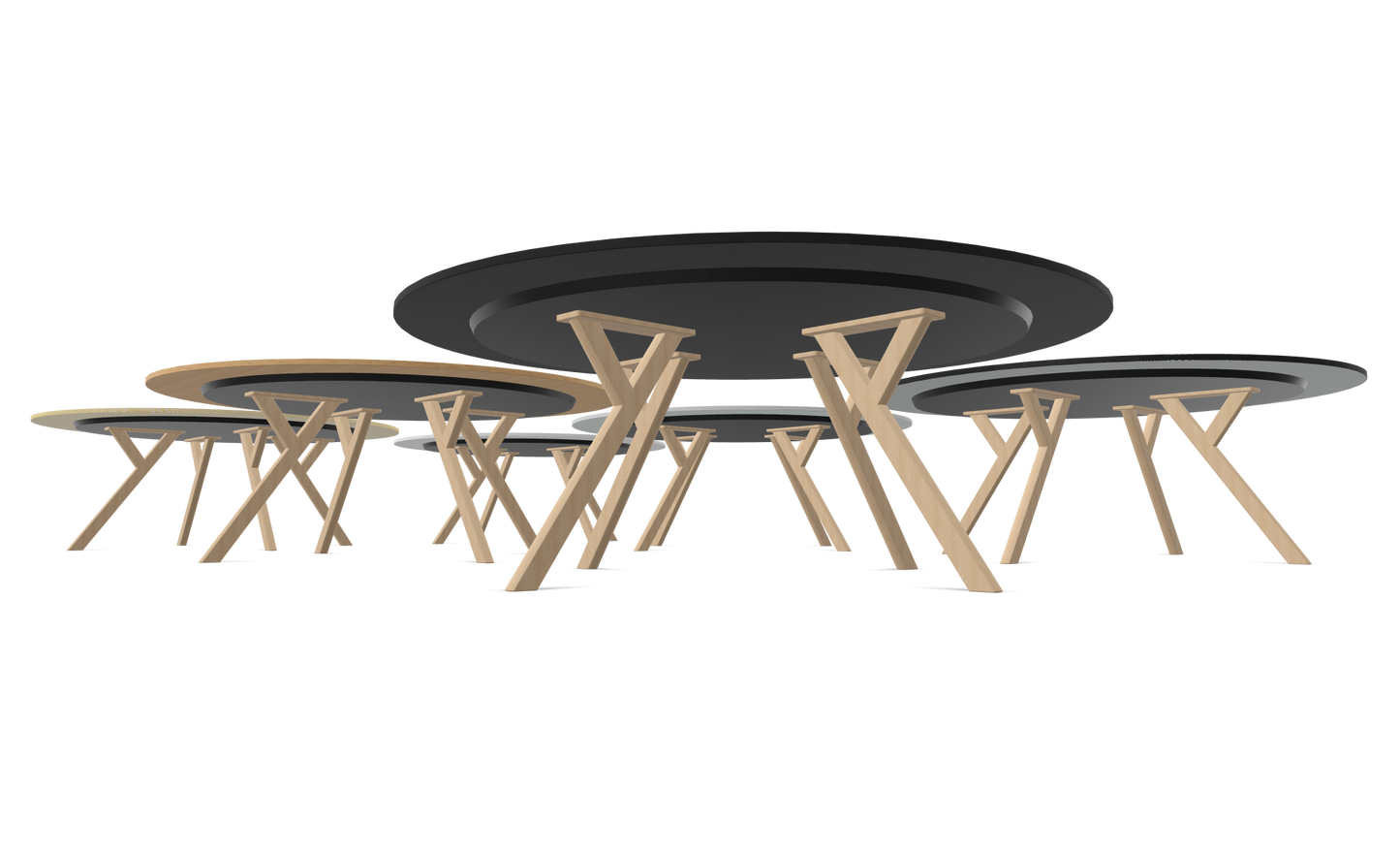 Dietiker Felber T14 Sitzungstisch - HPL Platte - Global Beech