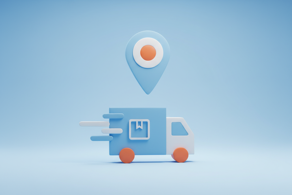 Lieferwagen symbolisiert schnellen und zuverlässigen Versand von MC Officeshop