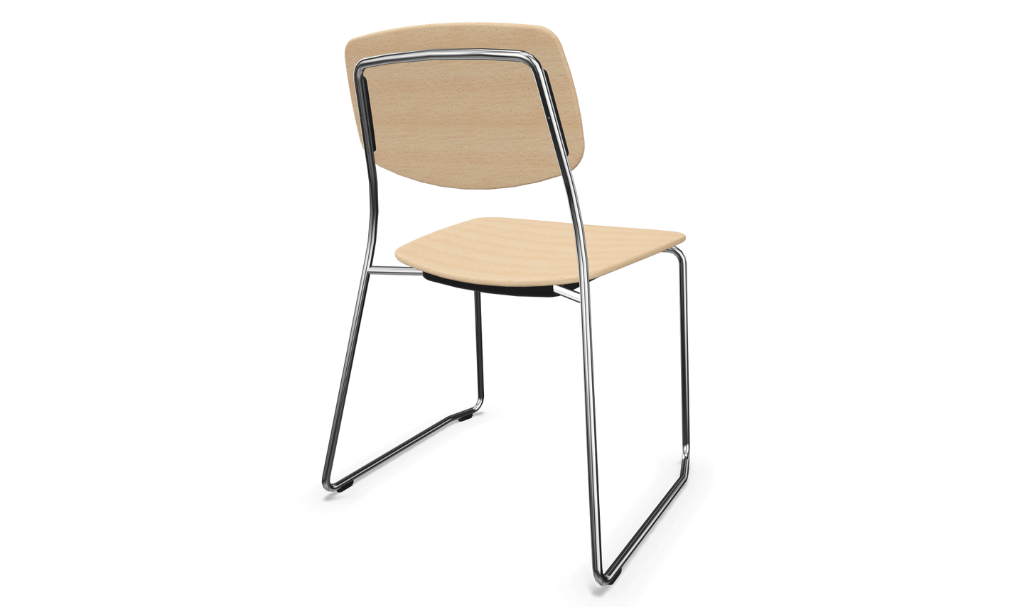 Dietiker Felber C14 Stuhl - Holz verleimt und geformt - Buche natur lackiert
