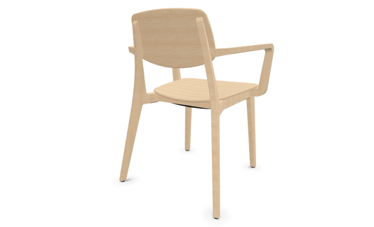 Dietiker Felber C14 Stuhl - Holz verleimt und geformt - Buche natur lackiert