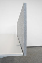 Laden Sie das Bild in den Galerie-Viewer, MC MC MyWall Akustiktrennwand mit Tischhalterung - 1800x500mm - Kunststoff - Grau gemustert