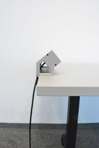 Bachmann Mehrfachstecker Desk 2 mit Tischhalterung - Metall - Silber