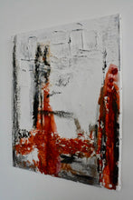Laden Sie das Bild in den Galerie-Viewer, Muhlig Jeremia Imitation: Orange - Schwarz Abstrakt Nr. 2 - Leinwand auf Holzrahmen - Diverse