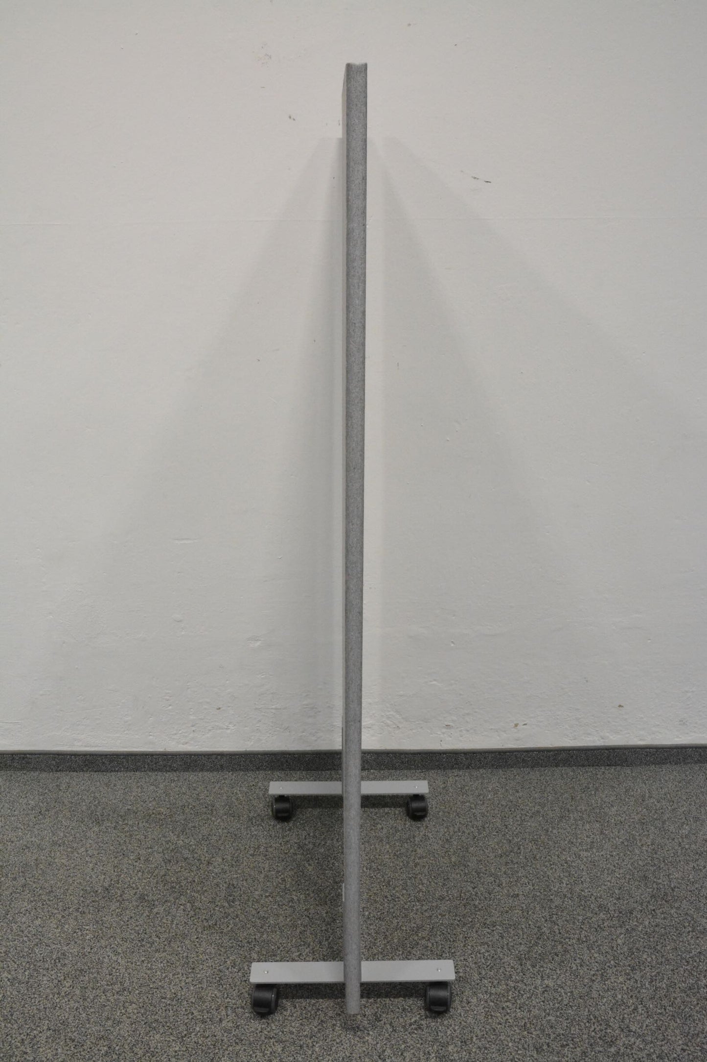 MC MC MyWall Trennwand mit Rollen 800 mm breit - Metall Grau gemustert