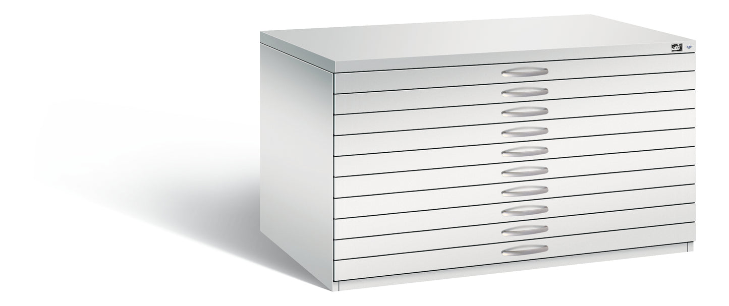 C+P Flachablageschrank Serie 7100_7200, H760xB135