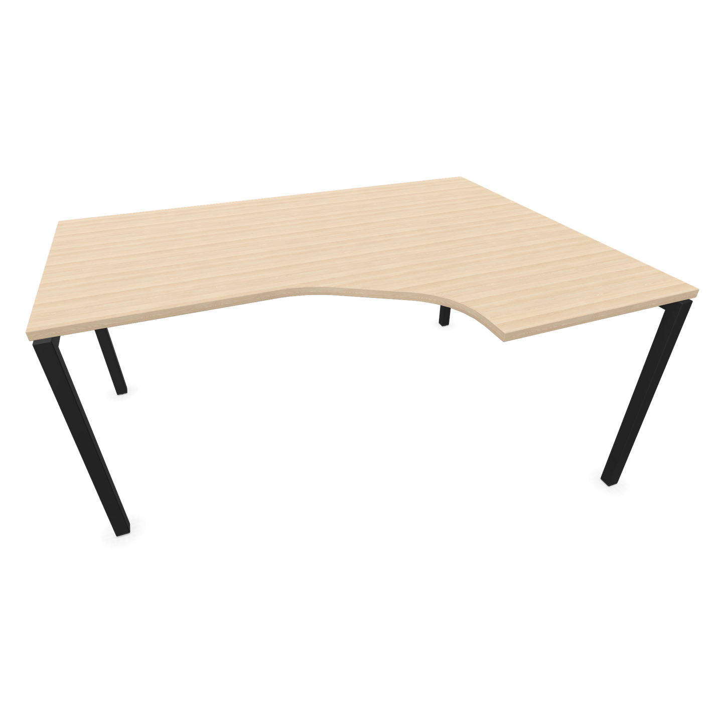 Narbutas Nova U Eckschreibtisch - Spanplatte Eschendekor sandbeige mit Struktur