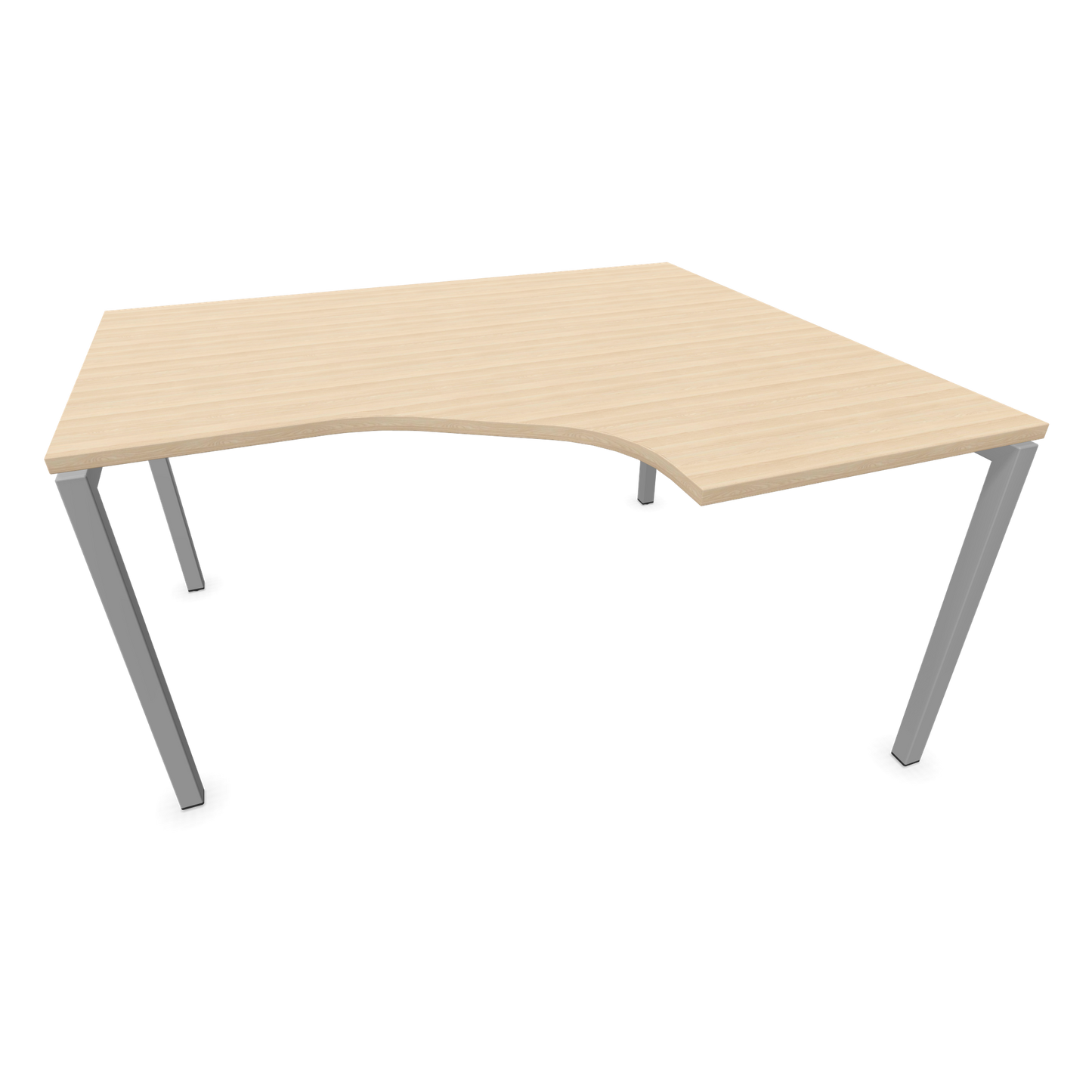 Narbutas Nova U Eckschreibtisch - Spanplatte Eschendekor sandbeige mit Struktur