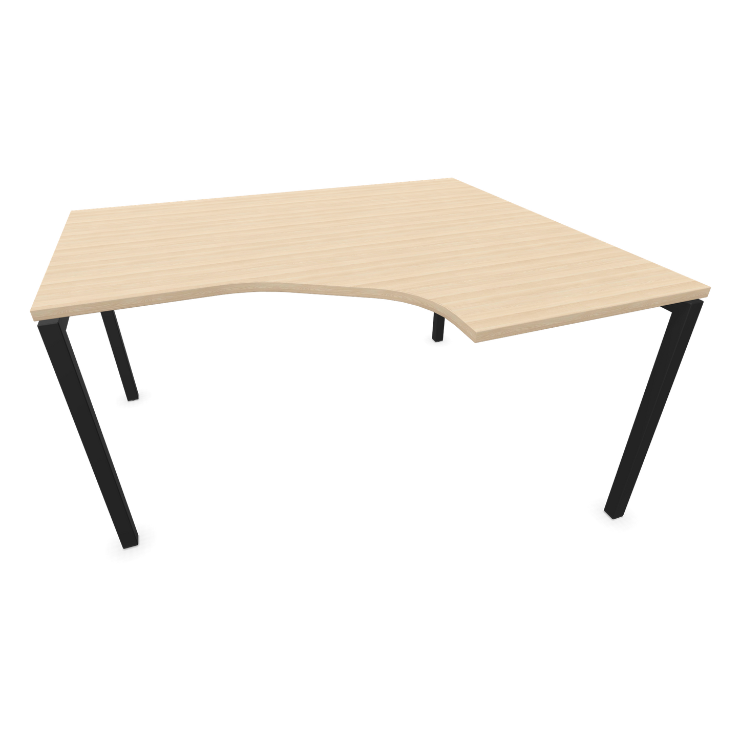Narbutas Nova U Eckschreibtisch - Spanplatte Eschendekor sandbeige mit Struktur