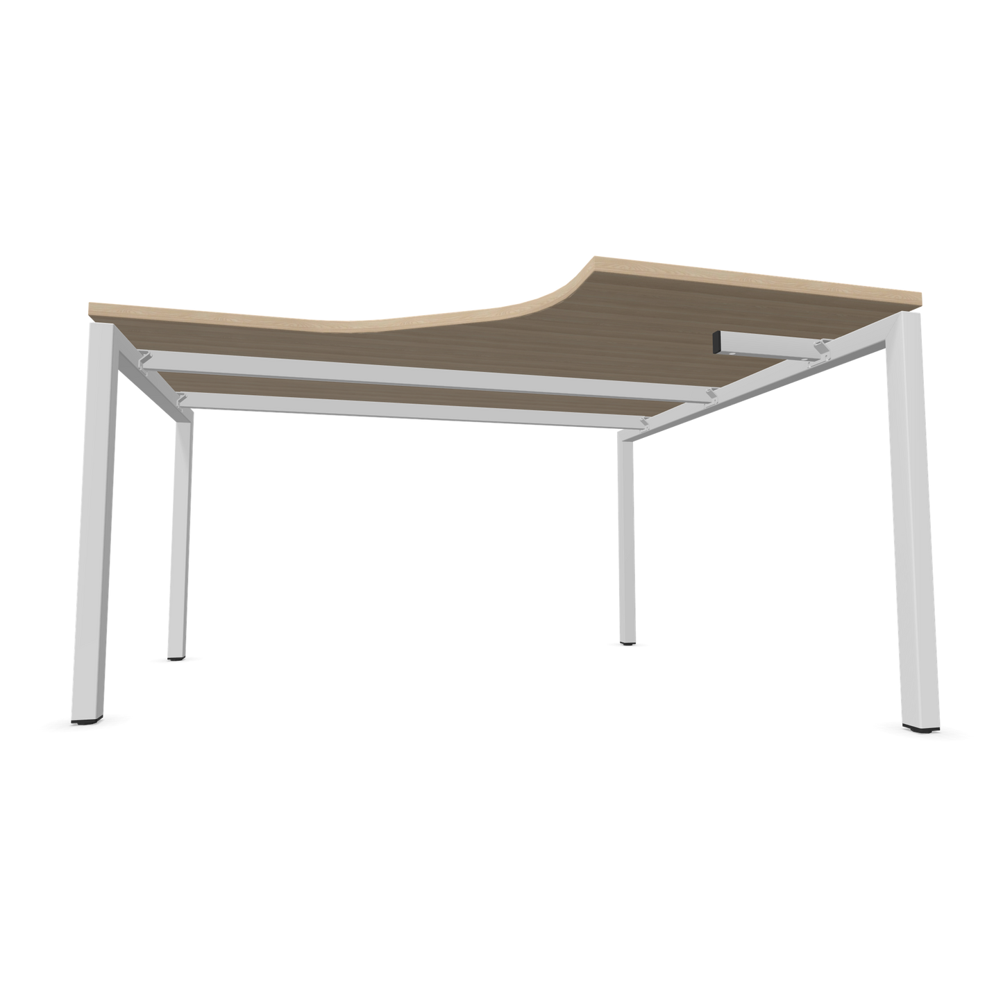 Narbutas Nova U Eckschreibtisch - Spanplatte Eschendekor sandbeige mit Struktur