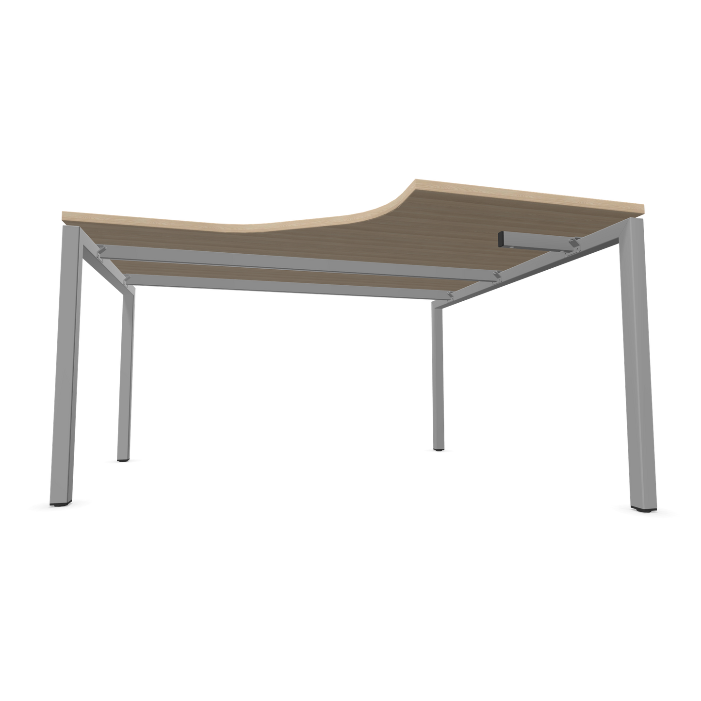 Narbutas Nova U Eckschreibtisch - Spanplatte Eschendekor sandbeige mit Struktur