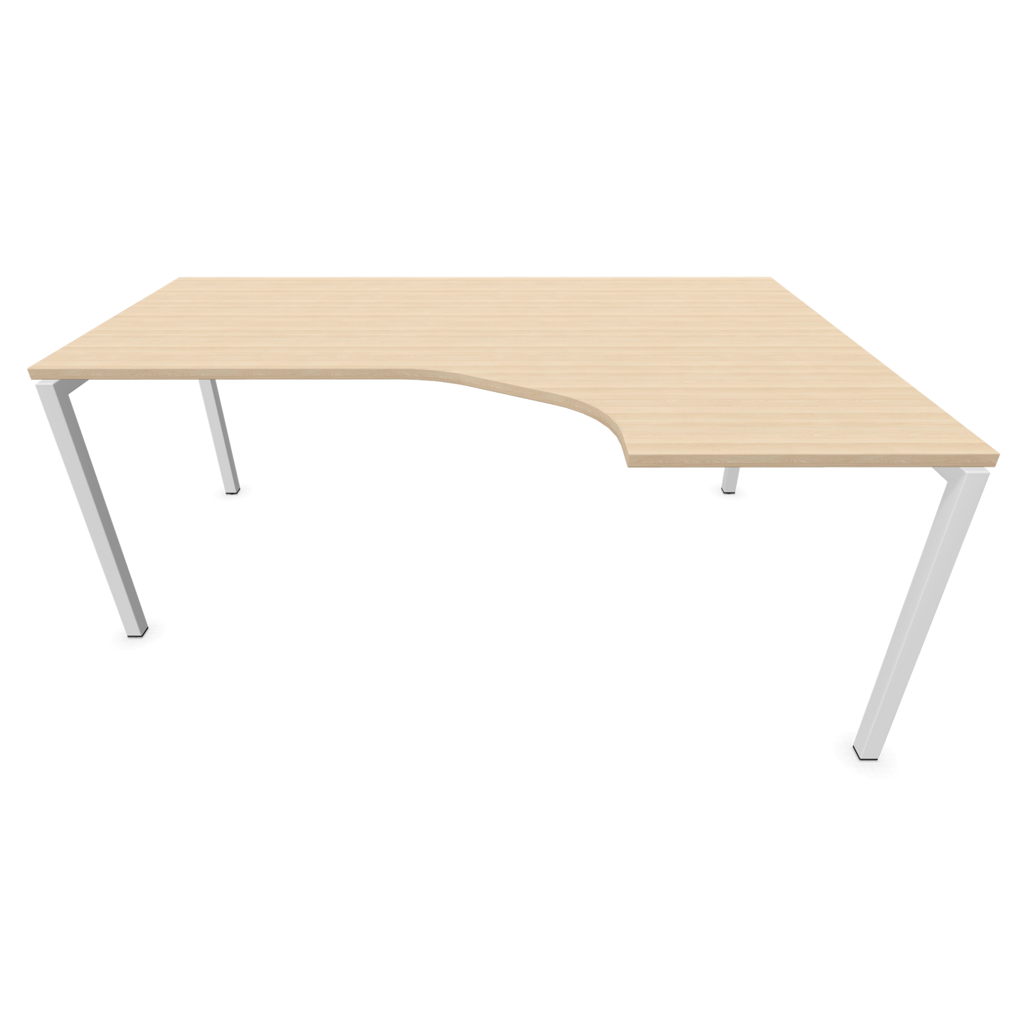 Narbutas Nova U Eckschreibtisch - Spanplatte Eschendekor sandbeige mit Struktur