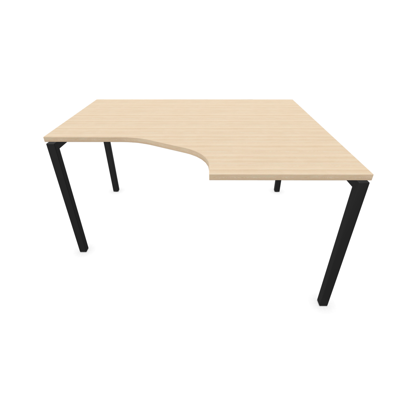 Narbutas Nova U Eckschreibtisch - Spanplatte Eschendekor sandbeige mit Struktur