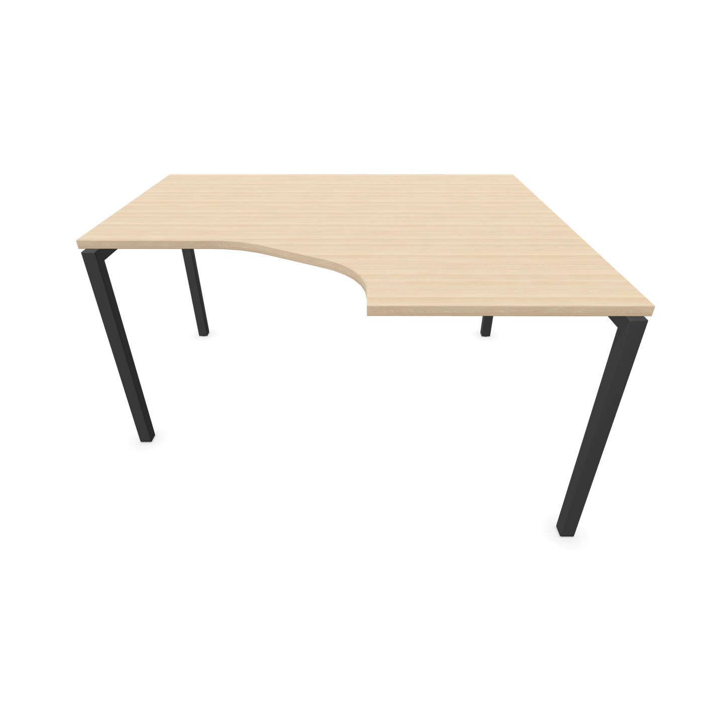 Narbutas Nova U Eckschreibtisch - Spanplatte Eschendekor sandbeige mit Struktur