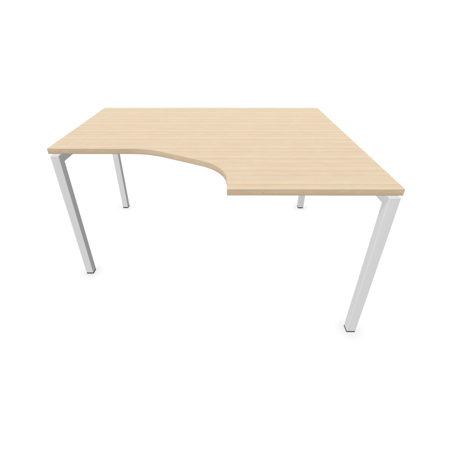 Narbutas Nova U Eckschreibtisch - Spanplatte Eschendekor sandbeige mit Struktur
