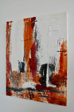 Laden Sie das Bild in den Galerie-Viewer, Muhlig Jeremia Imitation: Orange - Schwarz Abstrakt Nr. 3 - Leinwand auf Holzrahmen - Diverse