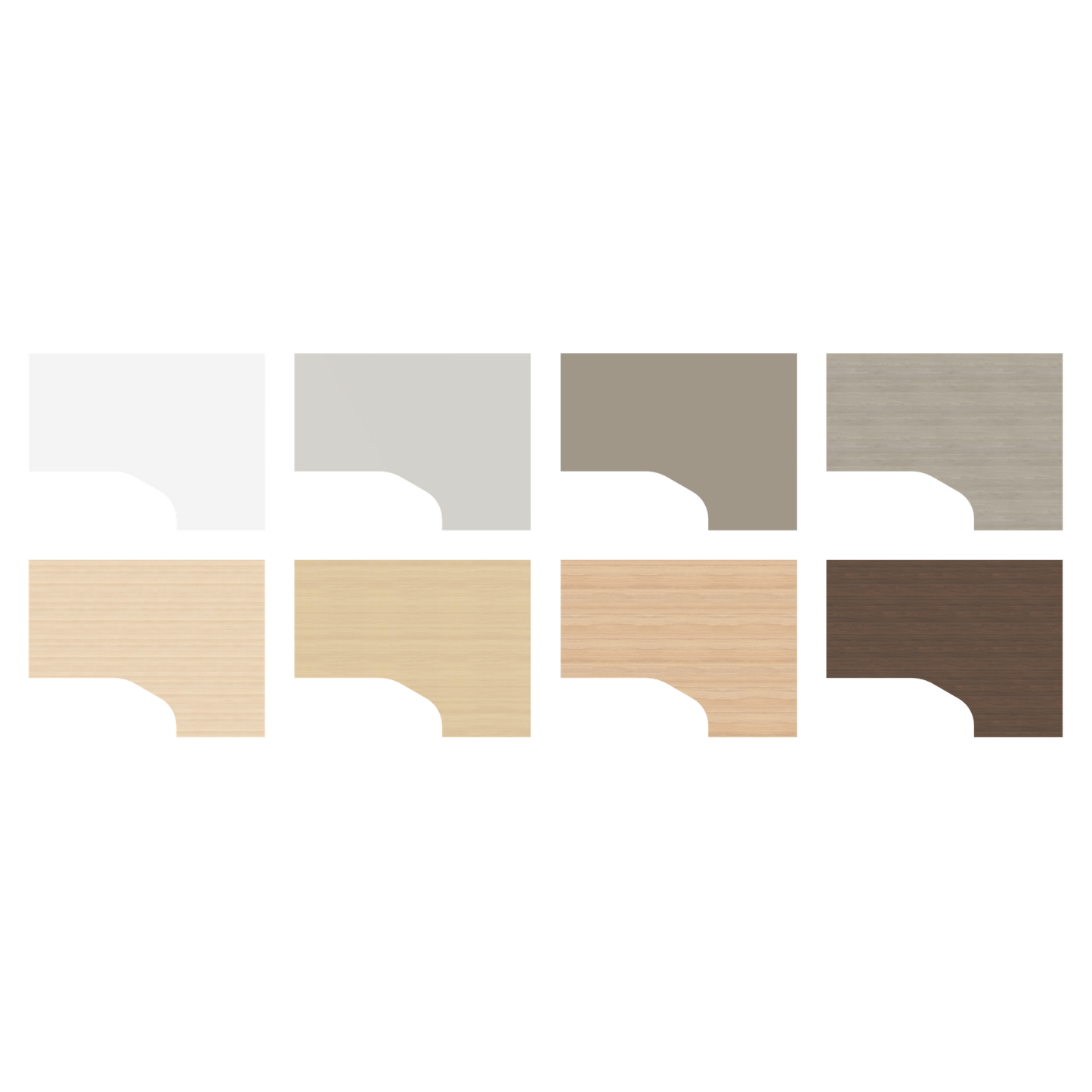Narbutas Nova U Eckschreibtisch - Spanplatte Eschendekor sandbeige mit Struktur