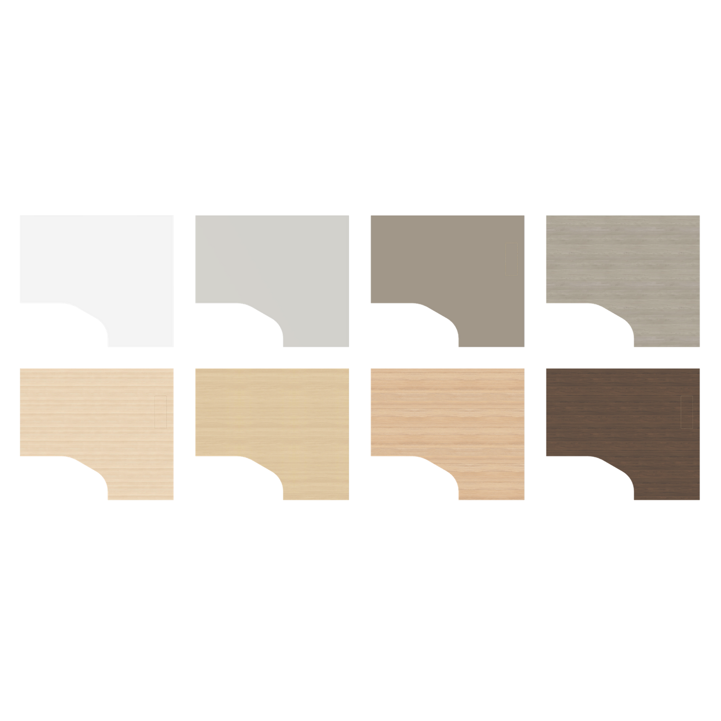Narbutas Nova U Eckschreibtisch - Spanplatte Eschendekor sandbeige mit Struktur