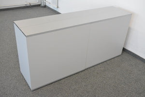 Denz D3 Sideboard für 1 Ordner-Reihe + 1 Hängeregister-Auszug 1600mm breit - ohne Schloss - MDF - Weiss