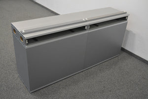 Denz D3 Sideboard 1600mm breit - mit Schlüssel - MDF - Silbergrau