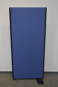 Preform Formfac5 Trennwand mit Klettverschluss freistehend 800x1800mm - Stoff - Blau