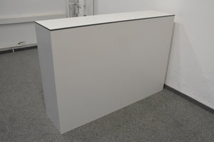 Lista Office Storage Schiebetür-Aktenschrank für 3 Ordner-Reihen 1600mm breit - ohne Schlüssel - Metall - Weiss