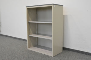 Lista Office Storage Regal für 3 Ordner-Reihen 800mm breit - Metall - Beige