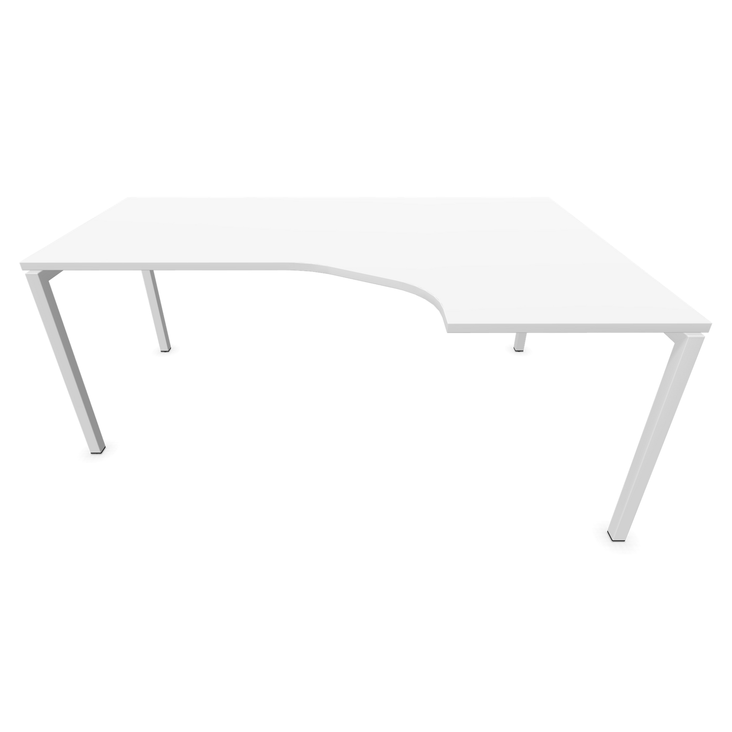 Narbutas Nova U Eckschreibtisch - Spanplatte Weiss