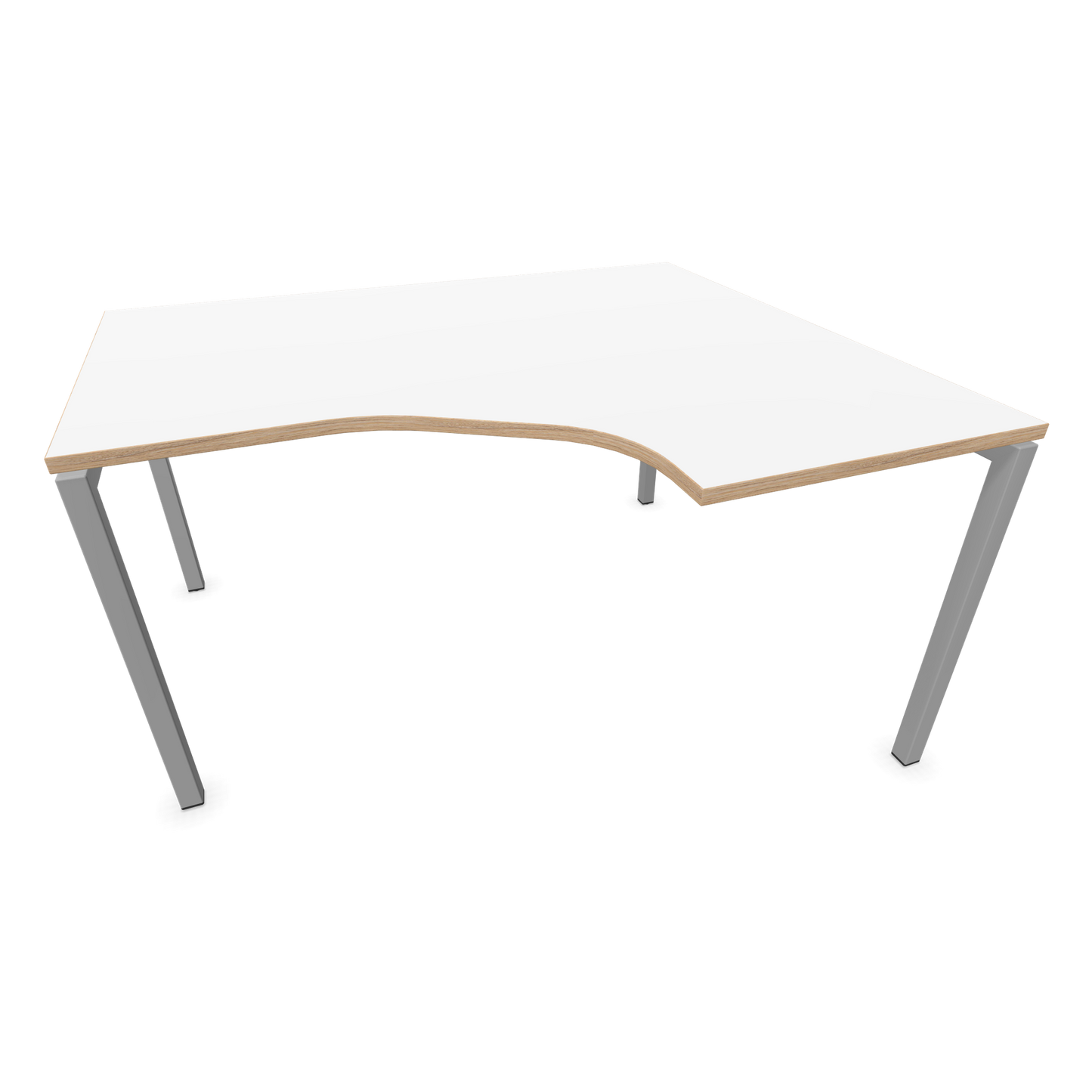 Narbutas Nova U Eckschreibtisch - Spanplatte Weiss / Holz