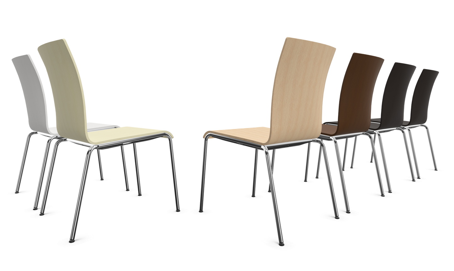 Dietiker Poro - Holz verleimt und geformt - D 316 Buche schwarz