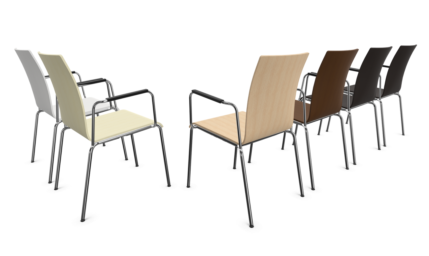 Dietiker Poro - Holz verleimt und geformt - D 316 Buche schwarz