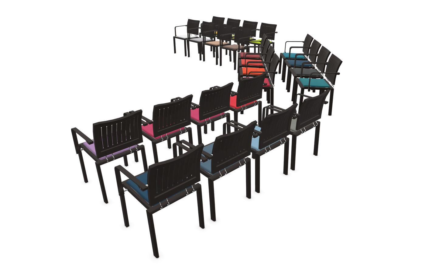 Dietiker Quadro W Stuhl - Stoff - Camira Xtreme Blizzard
