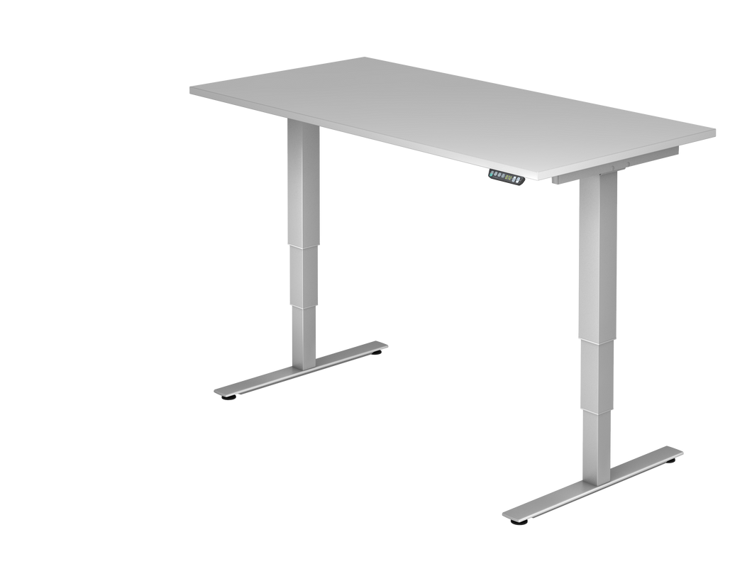 MC MyLift XMST Sitz-Steh Schreibtisch - Spanplatte - Weiß