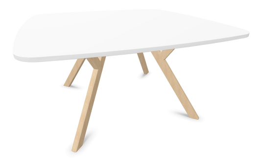 Dietiker Felber T14 Sitzungstisch - HPL Platte - Pearl White