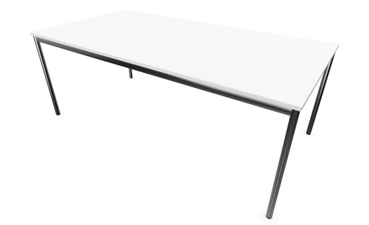 Dietiker Atos I Besprechungstisch - HPL Platte - Pearl White