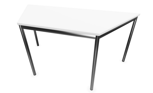 Dietiker Atos I Besprechungstisch Trapez - HPL Platte - Pearl White