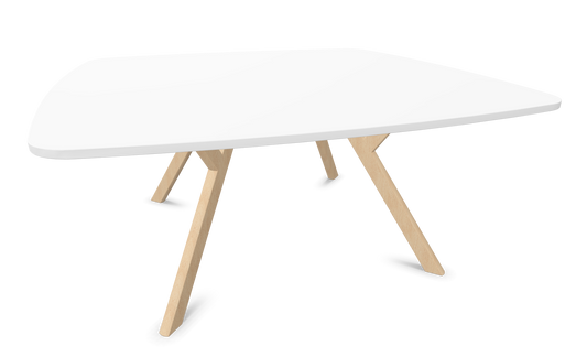 Dietiker Felber T14 Sitzungstisch - HPL Platte - Pearl White