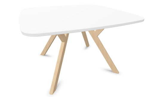 Dietiker Felber T14 Sitzungstisch - HPL Platte - Pearl White