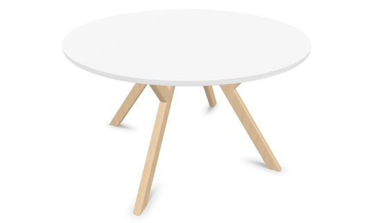 Dietiker Felber T14 Sitzungstisch - HPL Platte - Pearl White