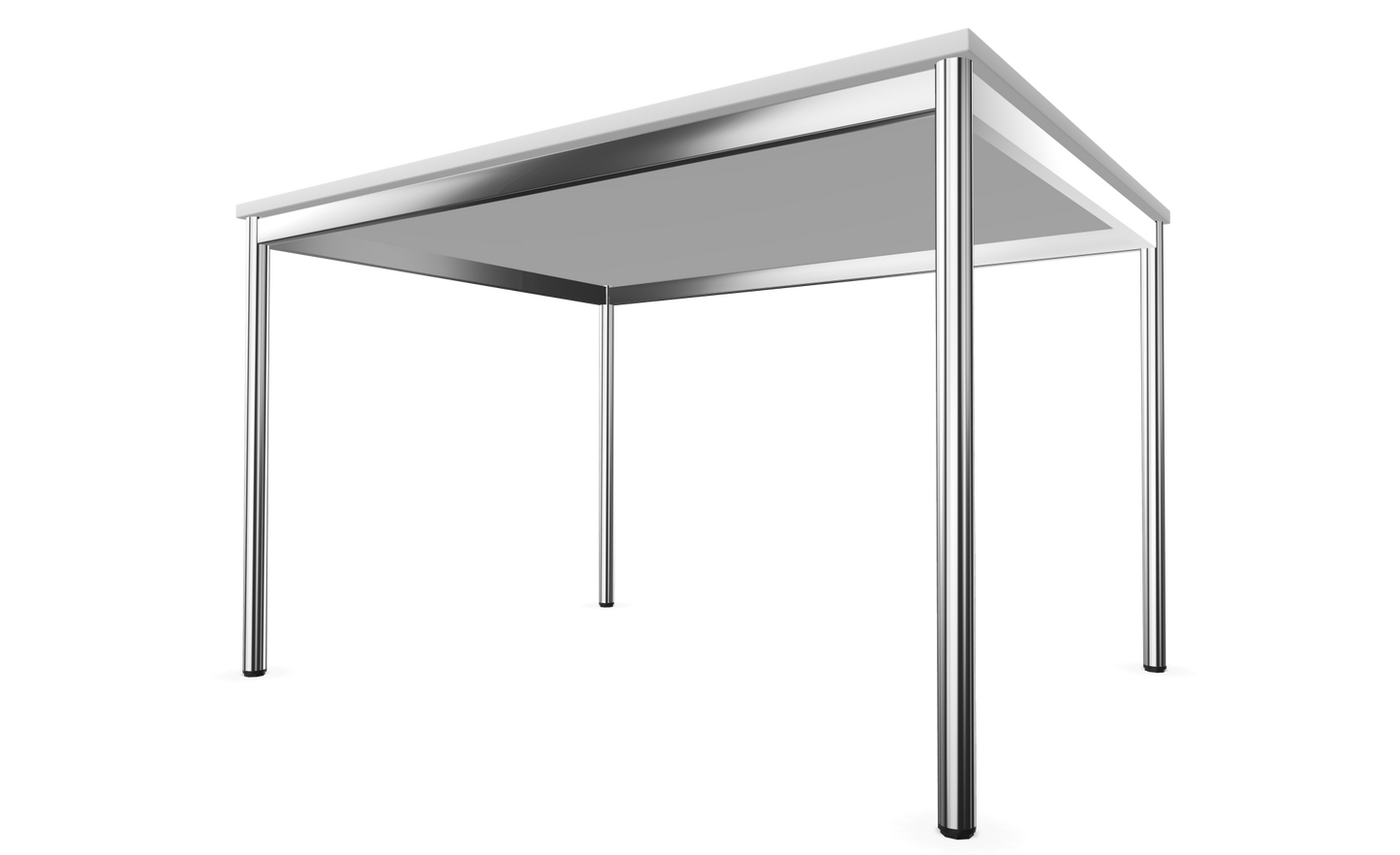 Dietiker Atos I Besprechungstisch - HPL Platte - Pearl White