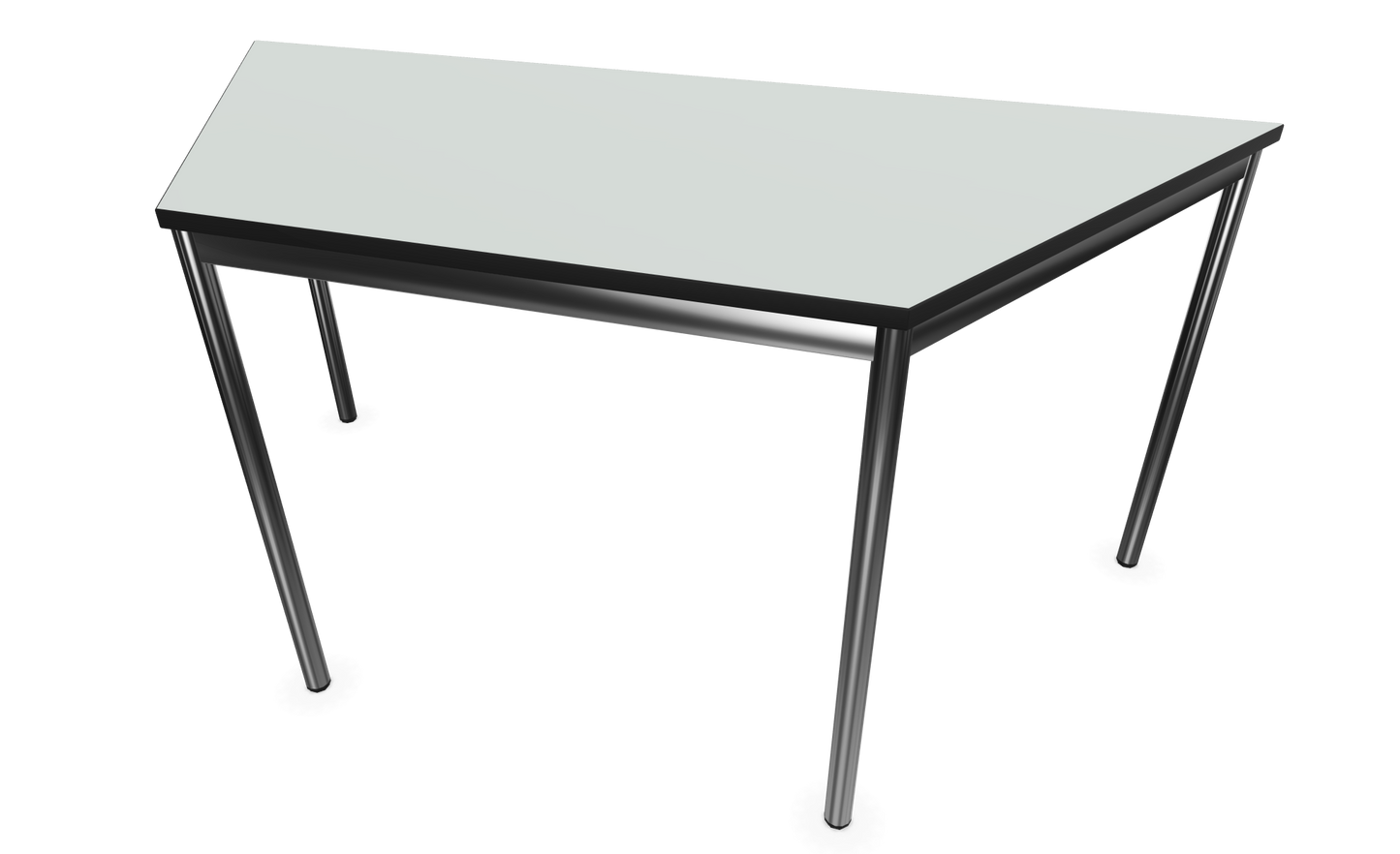 Dietiker Atos I Besprechungstisch Trapez - HPL Platte - Silver Grey