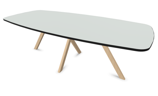 Dietiker Felber T14 Sitzungstisch - HPL Platte - Silver Grey