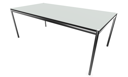 Dietiker Atos II Besprechungstisch - HPL Platte - Silver Grey