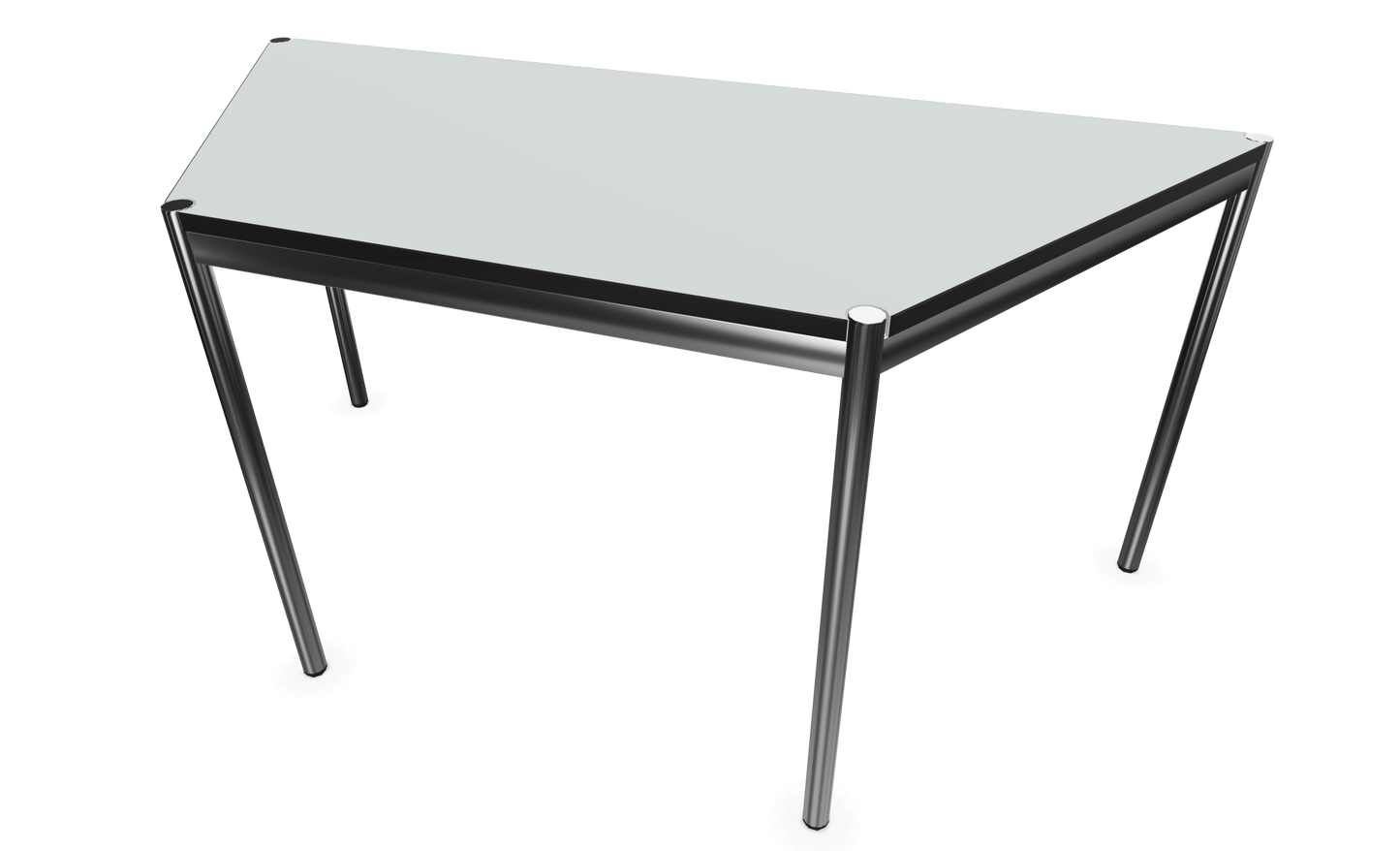 Dietiker Atos II Besprechungstisch Trapez - HPL Platte - Silver Grey