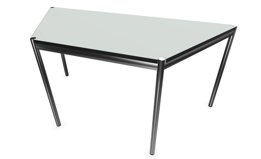 Dietiker Atos II Besprechungstisch Trapez - HPL Platte - Silver Grey